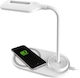 Platinet LED Office Lamp with Flexible Arm in White Color