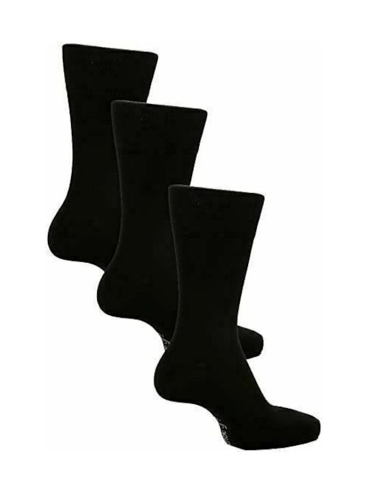 Hawkins Premium Herren Einfarbige Socken Schwarz 3Pack