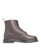 Leather Boots Burgundy