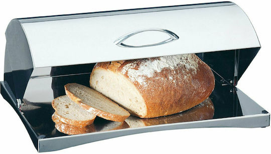 Brotkasten mit Deckel Inox Silber