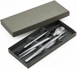 Triangle Serving Utensil Set Silver χ 3pcs