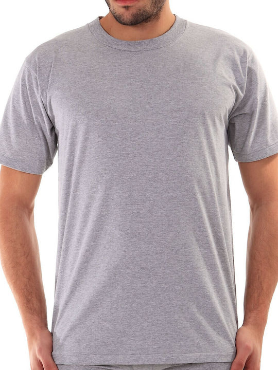 Apple Boxer Ανδρική Φανέλα Κοντομάνικη Light Grey