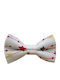 JFashion Papion din material textil Alb