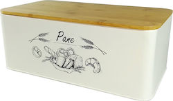Gusto Casa Bread Box with Lid Metallic Beige 33x18x13cm