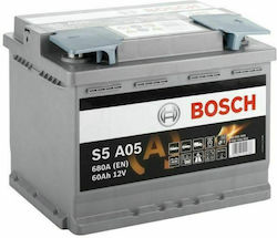 Bosch Μπαταρία Αυτοκινήτου S5A05 με Χωρητικότητα 60Ah και CCA 680A Start/Stop
