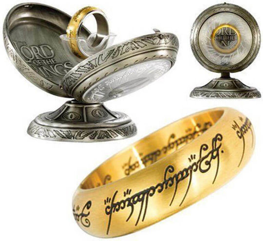 The Noble Collection Lord of the Rings: One Ring The One Ring Gold Plated Ρέπλικα