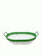 Coș de pâine din ratan White-Green