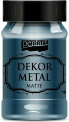 Pentart Dekor Metal Matt Kreidefarbe Oxford Blau 100ml 35205