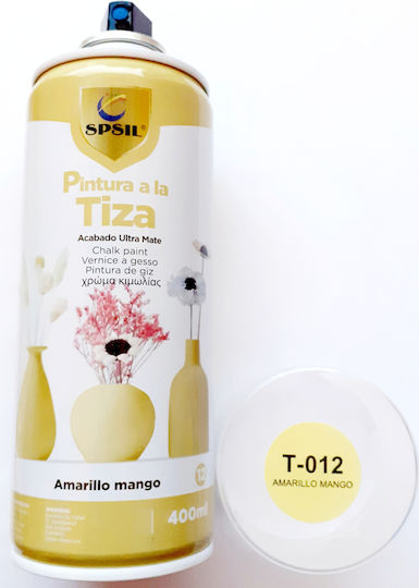 Spsil Pintura A La Tiza Spray Κιμωλίας T-012 Amarillo Mango Mango Κίτρινο 400ml T-012
