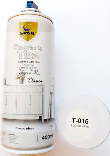 Spsil Chalk Paint Spray Spsil T-016 White Snow 400ml T-016