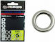 Kendozo Lures Tuff Steel Solid Ring Sârmă Split Ring De Pescuit No6 Set 15 Bucăți