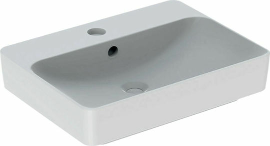 Geberit VariForm Deasupra Blatului Chiuvetă Porțelan 60x45x14.4cm Alb
