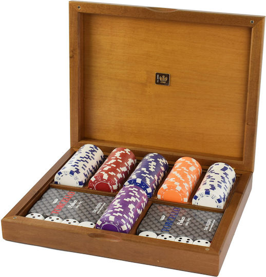 Set von 150 nummerierten Pokerchips 11.5gr in Box mit 2 Kartenspielen