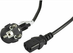 Lanberg IEC C13 - Schuko Кабел 3м Черен (CA-C13C-11CC-0030-BK)