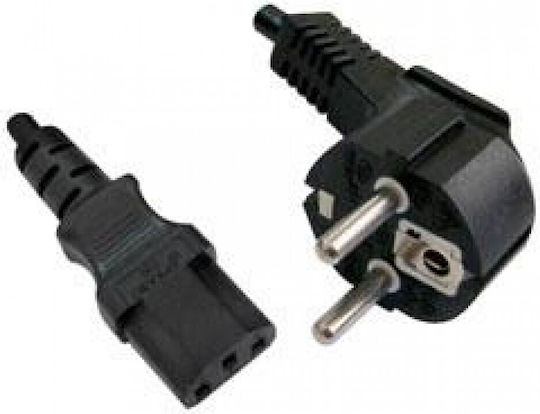 Schuko - IEC C13 Cable 2m Μαύρο 02.005.0056