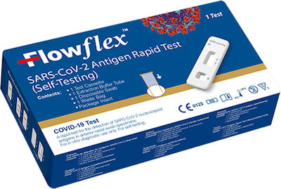 Acon FlowFlex SARS-Cov-2 Antigen Rapid Test 20τμχ Αυτοδιαγνωστικό Τεστ Ταχείας Ανίχνευσης Αντιγόνων με Ρινικό Δείγμα