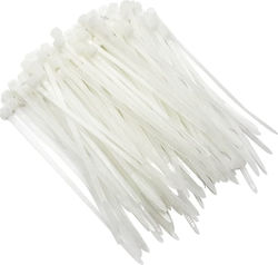 The Fixers Cable Ties Plastic 150mm x 3.6mm in White Colour (100 pcs) (100-05-005) The Fixers Cable Ties Plastic 150mm x 3.6mm in White Colour (100 pcs) (100-05-005)