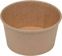 Intertan Set 50 Paper Bowl with Capacity 435ml Brown