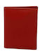 Ανδρικό Πορτοφόλι Καρτών από Γνήσιο Δέρμα Εξαιρετικής Ποιότητας σε Κόκκινο