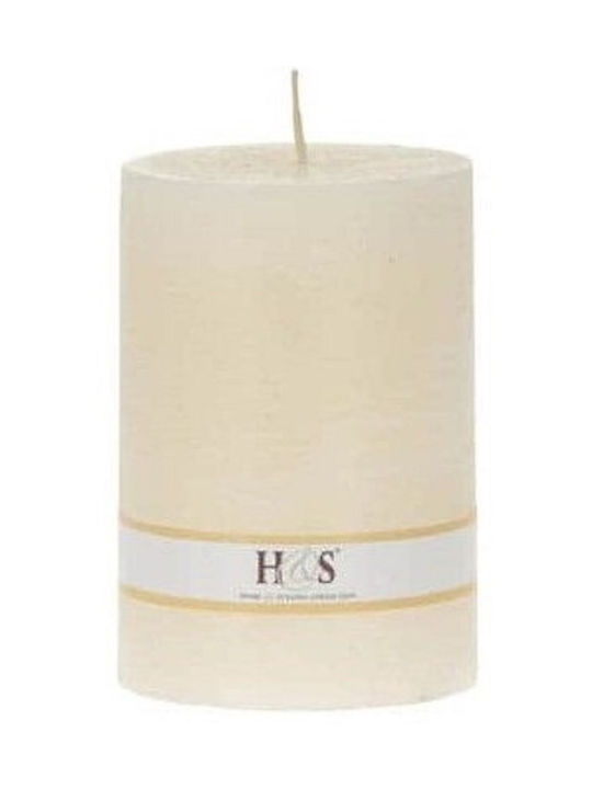 JK Home Decoration Decorative Candle Ivory Coast 7x10cm 1pcs