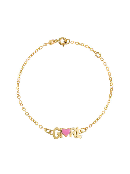 Bracelet Gold 9K Girl