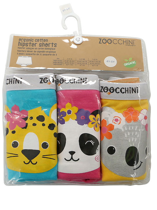 Zoocchini Παιδικό Σετ με Βρακάκια Πολύχρωμα 3τμχ