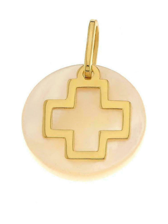 Q-Jewellery Women's Gold Cross 14K