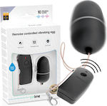 Vibrator Egg with Remote Control Remote Controlled Vibrating Egg 3.4cm Black