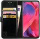 Rosso Element Wallet Δερματίνης Μαύρο (Oppo A74 5G)