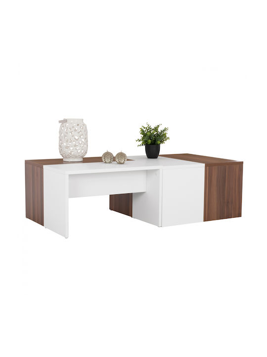 Karsyn Rectangular Wooden Coffee Table Walnut L120xW60xH35cm HM9158