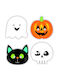 Carnaval Hangers pentru copii Măști de carnaval Mască pentru ochi Prieteni de Halloween din hârtie 16x23 8 bucăți.