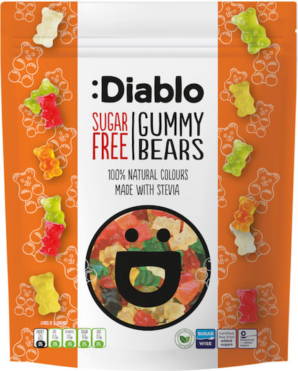 Diablo Ζελεδάκια Gummy Bears Χωρίς Προσθήκη Ζάχαρης 75gr