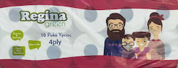 Regina Green Χαρτί Υγείας 10 Ρολά 4 Φύλλων (96gr/Ρολό) Regina Green Χαρτί Υγείας 10 Ρολά 4 Φύλλων (96gr/Ρολό)