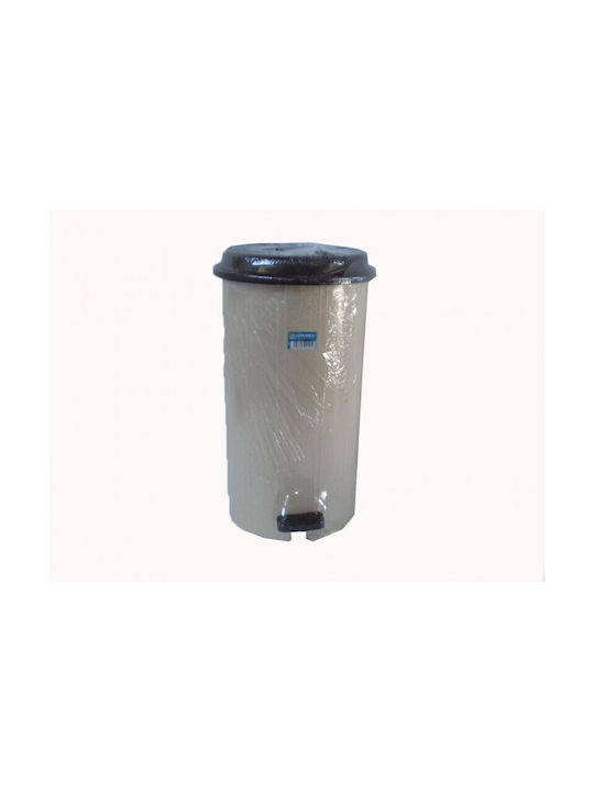 Viomes Plastic Pedal Waste Bin 32lt Gray