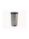 Viomes Waste Bin Waste Plastic with Pedal Gray 32lt 1pcs