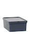 Viomes Nova Πλαστικό Κουτί Αποθήκευσης με Καπάκι Μπλε 35.5x25.5x13.5cm