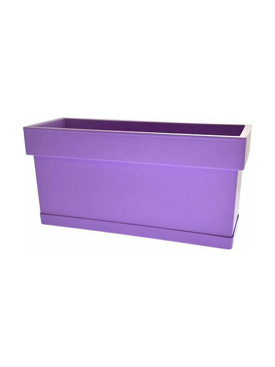 Viomes Linea 822 Planter Box 9lt 48x17cm în Culoare Violet