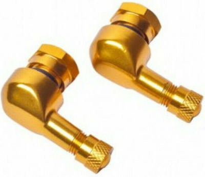 Puig Γωνιακές Βαλβίδες Ελαστικών 11mm Χρυσό 2τμχ
