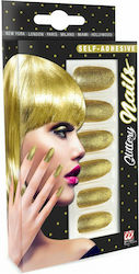 Carnival Nails Gold 6pcs