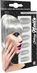 Carnival Nails Silver 6pcs