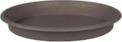 Viomes Terracotta 261 Round Plate Pot Titanium Grey 23x23cm