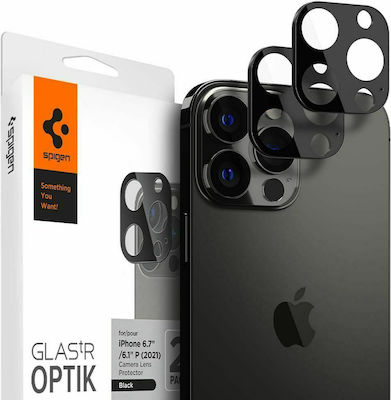 Spigen Lens Protector 2τμχ Protecție Cameră Sticlă călită Graphite pentru iPhone 13 Pro / 13 Pro Max - iPhone 13 Pro / 13 Pro Max AGL04035