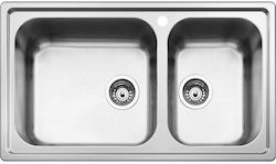 Apell SG 862 Drop-In Spüle Links Inox Satiniert B86xT50cm Silber