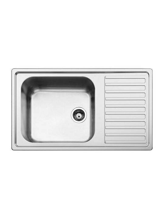 Apell AVG 861 Drop-In Kitchen Inox Satin Sink L86xW50cm Silver