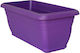 Viomes Planter Box Plastic Purple Dark 45x21x18cm.