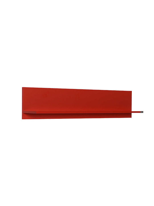 Shelf Wall Raf 11 Red 120x20x25cm