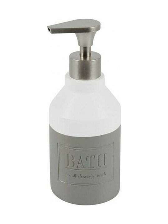 Marva Bath Tabletop Plastic Dispenser Gray