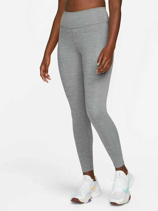 Dri-Fit One Yoga Γυναικείο Cropped Κολάν Γκρι