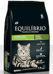 Equilibrio Sterilised Weight Control Dry Food for Adult Neutered Cats with Chicken 7.5kg