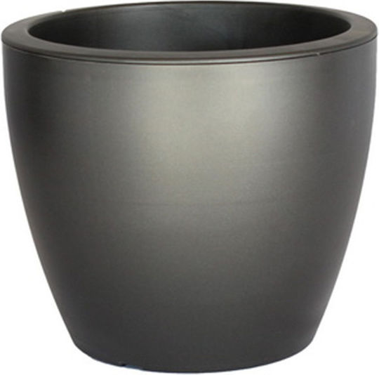 Viomes Linea 861 Ghiveci Plastic Gri 25x25x21εκ.